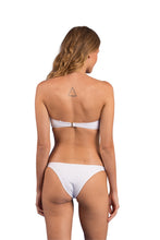Załaduj obraz do przeglądarki galerii, Model Back: Rio De Sol Top Bikini Top Bora-White Bandeau-Joy