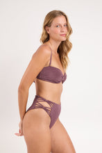 Załaduj obraz do przeglądarki galerii, Image 02: Rio De Sol Zestaw Bikini Set Malibu-Ebano Bandeau-Iris Highwaist-Spin-Iris