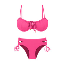 Załaduj obraz do przeglądarki galerii, Product Front: Rio De Sol Zestaw Bikini Set Mtx-Ultrapink Balconet-Tie Madrid