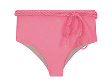 Załaduj obraz do przeglądarki galerii, Product Front: Rio De Sol Figi Bikini Bottom Shimmer-Confetti Belted-High-Waist