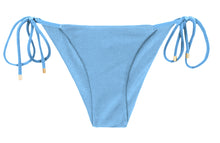Załaduj obraz do przeglądarki galerii, Product Front: Rio De Sol Figi Bikini Bottom Shimmer-Baltic-Sea Cheeky-Tie