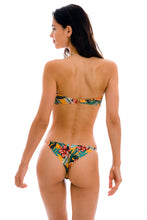 Załaduj obraz do przeglądarki galerii, Model Back: Rio De Sol Top Bikini Top Lis Bandeau-Pli