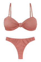 Załaduj obraz do przeglądarki galerii, Product Front: Rio De Sol Zestaw Bikini Set Shimmer-Copper Bandeau-Joy Nice-Fio