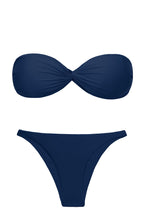 Załaduj obraz do przeglądarki galerii, Product Front: Rio De Sol Zestaw Bikini Set Navy Twist Leblon