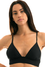 Załaduj obraz do przeglądarki galerii, Gallery: Rio De Sol Top Bikini Top Cloque Preto Tri Cos