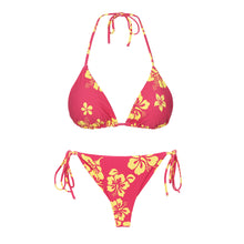 Załaduj obraz do przeglądarki galerii, Product Front: Wednesday In Hawaii By Rio De Sol Zestaw Bikini Set Pua-Guava Kauai Kaleia