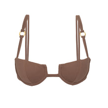 Załaduj obraz do przeglądarki galerii, Product Front: Rio De Sol Top Bikini Top Sand-Cappuccino Juliette-Aya