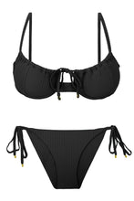 Załaduj obraz do przeglądarki galerii, Product Front: Rio De Sol Figi Bikini Bottom Dots-Black Ibiza-Comfy