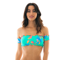 Załaduj obraz do przeglądarki galerii, Gallery: Rio De Sol Top Bikini Top Acqua Flora Off Shoulder