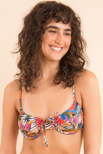 Załaduj obraz do przeglądarki galerii, Gallery: Rio De Sol Top Bikini Top Jungle Balconet-Tie
