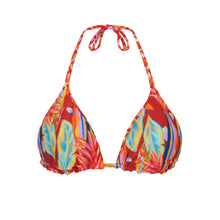 Załaduj obraz do przeglądarki galerii, Product Back: Rio De Sol Top Bikini Top Floral-Scales Tri-Inv