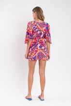 Załaduj obraz do przeglądarki galerii, Model Back: Rio De Sol Mini Dress Funny Mini Dress