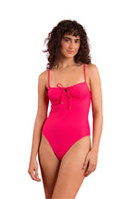 Załaduj obraz do przeglądarki galerii, Model Front: Rio De Sol Kostium Jednoczęściowy Dots-Virtual-Pink Julia