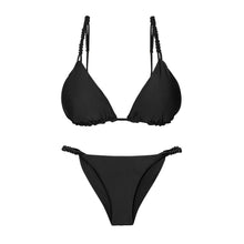 Załaduj obraz do przeglądarki galerii, Product Front: Rio De Sol Zestaw Bikini Set Touch-Black Selena