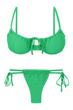 Załaduj obraz do przeglądarki galerii, Product Front: Rio De Sol Zestaw Bikini Set Dots-Tambourine Balconet-Tie Pipa