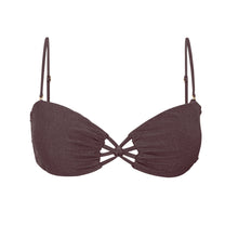 Załaduj obraz do przeglądarki galerii, Product Front: Rio De Sol Top Bikini Top Malibu-Ebano Bandeau-Iris