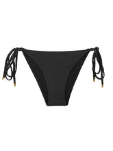 Załaduj obraz do przeglądarki galerii, Product Front: Rio De Sol Figi Bikini Bottom Shimmer-Black Lacinho