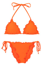 Załaduj obraz do przeglądarki galerii, Product Front: Rio De Sol Zestaw Bikini Set Dots-Orange Frufru-Comfy