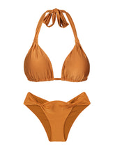 Załaduj obraz do przeglądarki galerii, Product Front: Rio De Sol Zestaw Bikini Set Shimmer-Nocciola Mel
