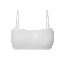 Załaduj obraz do przeglądarki galerii, Product Front: Rio De Sol Top Bikini Top Memphis-White Bandeau-Reto