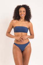 Załaduj obraz do przeglądarki galerii, Image 05: Rio De Sol Zestaw Bikini Set Navy Bandeau-Reto Nice-Fio