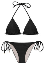 Załaduj obraz do przeglądarki galerii, Product Front: Rio De Sol Zestaw Bikini Set Shimmer-Black Tri-Inv Ibiza-Comfy