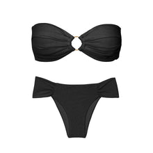 Załaduj obraz do przeglądarki galerii, Product Front: Rio De Sol Zestaw Bikini Set Malibu-Black Mavi Baobi