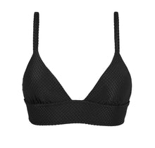 Załaduj obraz do przeglądarki galerii, Product Front: Rio De Sol Top Bikini Top Cloque Preto Tri Cos