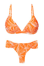 Załaduj obraz do przeglądarki galerii, Product Front: Rio De Sol Zestaw Bikini Set Trail-Orange Tri-Fixo Baobi-Cheeky