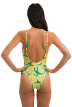 Załaduj obraz do przeglądarki galerii, Model Back: Rio De Sol Kostium Jednoczęściowy Banana Yellow Hype