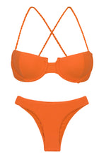 Załaduj obraz do przeglądarki galerii, Product Front: Rio De Sol Zestaw Bikini Set St-Tpz-Tangerina Balconet Essential