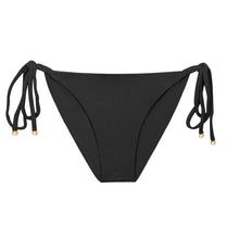 Załaduj obraz do przeglądarki galerii, Product Front: Rio De Sol Figi Bikini Bottom Malibu-Black Cheeky-Tie