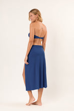 Załaduj obraz do przeglądarki galerii, Model Back: Rio De Sol Spódnica Plażowa Navy Long-Skirt-Knot