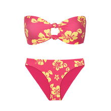 Załaduj obraz do przeglądarki galerii, Product Front: Wednesday In Hawaii By Rio De Sol Zestaw Bikini Set Pua-Guava Lani Waikiki