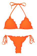 Załaduj obraz do przeglądarki galerii, Product Front: Rio De Sol Zestaw Bikini Set Dots-Orange Frufru-Fio