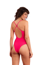 Załaduj obraz do przeglądarki galerii, Model Back: Rio De Sol Kostium Jednoczęściowy Dots-Virtual-Pink Julia