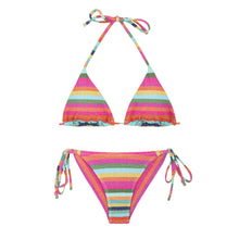 Załaduj obraz do przeglądarki galerii, Product Front: Rio De Sol Zestaw Bikini Set Supercolor Tri-Inv Cheeky-Tie
