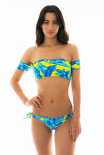 Załaduj obraz do przeglądarki galerii, Image 06: Rio De Sol Top Bikini Top Palmeira Azul Off Shoulder
