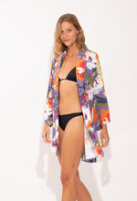 Załaduj obraz do przeglądarki galerii, Image 02: Rio De Sol Narzutka Plażowa Garden-Flower Kimono