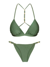 Załaduj obraz do przeglądarki galerii, Product Front: Rio De Sol Zestaw Bikini Set Shimmer-Croco Tri-Fixo-Noa Cheeky-Noa