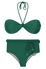 Załaduj obraz do przeglądarki galerii, Product Front: Rio De Sol Zestaw Bikini Set Palace Twist Belted-High-Waist