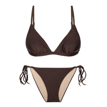 Załaduj obraz do przeglądarki galerii, Product Front: Rio De Sol Zestaw Bikini Set Shimmer-Coffee Tri-Fixo Ibiza-Comfy