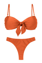 Załaduj obraz do przeglądarki galerii, Product Front: Rio De Sol Zestaw Bikini Set Paprica Bandeau-No Nice-Fio