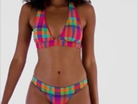 Załaduj i odtwarzaj film w przeglądarce Gallery, Video: Rio De Sol Zestaw Bikini Set Tulip-Garden Halter-Cos Essential-Comfy