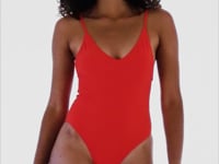 Załaduj i odtwarzaj film w przeglądarce Gallery, Video: Rio De Sol Kostium Jednoczęściowy Rouge Hype