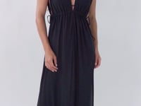 Załaduj i odtwarzaj film w przeglądarce Gallery, Video: Rio De Sol Sukienka Plażowa Black Long Dress Soleil