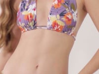 Załaduj i odtwarzaj film w przeglądarce Gallery, Video: Rio De Sol Top Bikini Top Garden-Flower Verona