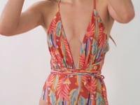 Załaduj i odtwarzaj film w przeglądarce Gallery, Video: Rio De Sol Kostium Jednoczęściowy Sea-Bloom New Vegas