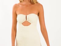 Załaduj i odtwarzaj film w przeglądarce Gallery, Video: Rio De Sol Mini Dress Brisa-Offwhite Sara Dress