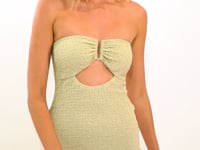 Załaduj i odtwarzaj film w przeglądarce Gallery, Video: Rio De Sol Mini Dress Brisa-Pistache Sara Dress